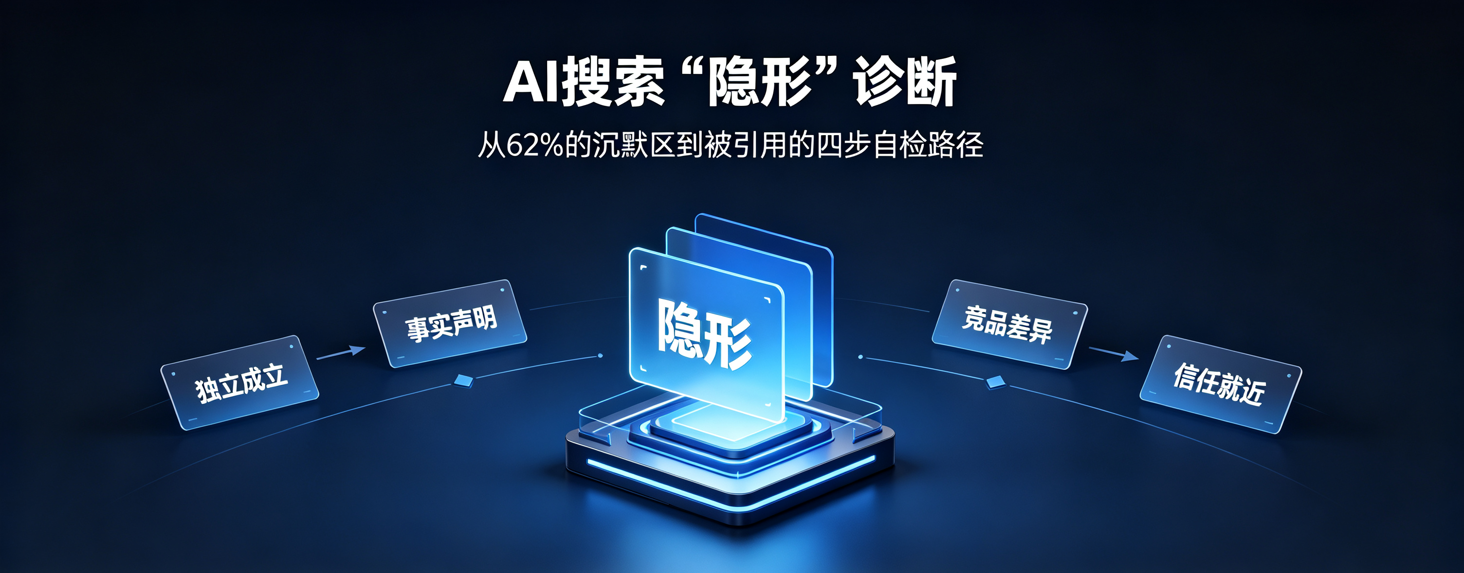 AI搜索“隐形”诊断：从62%的沉默区到被引用的四步自检路径
