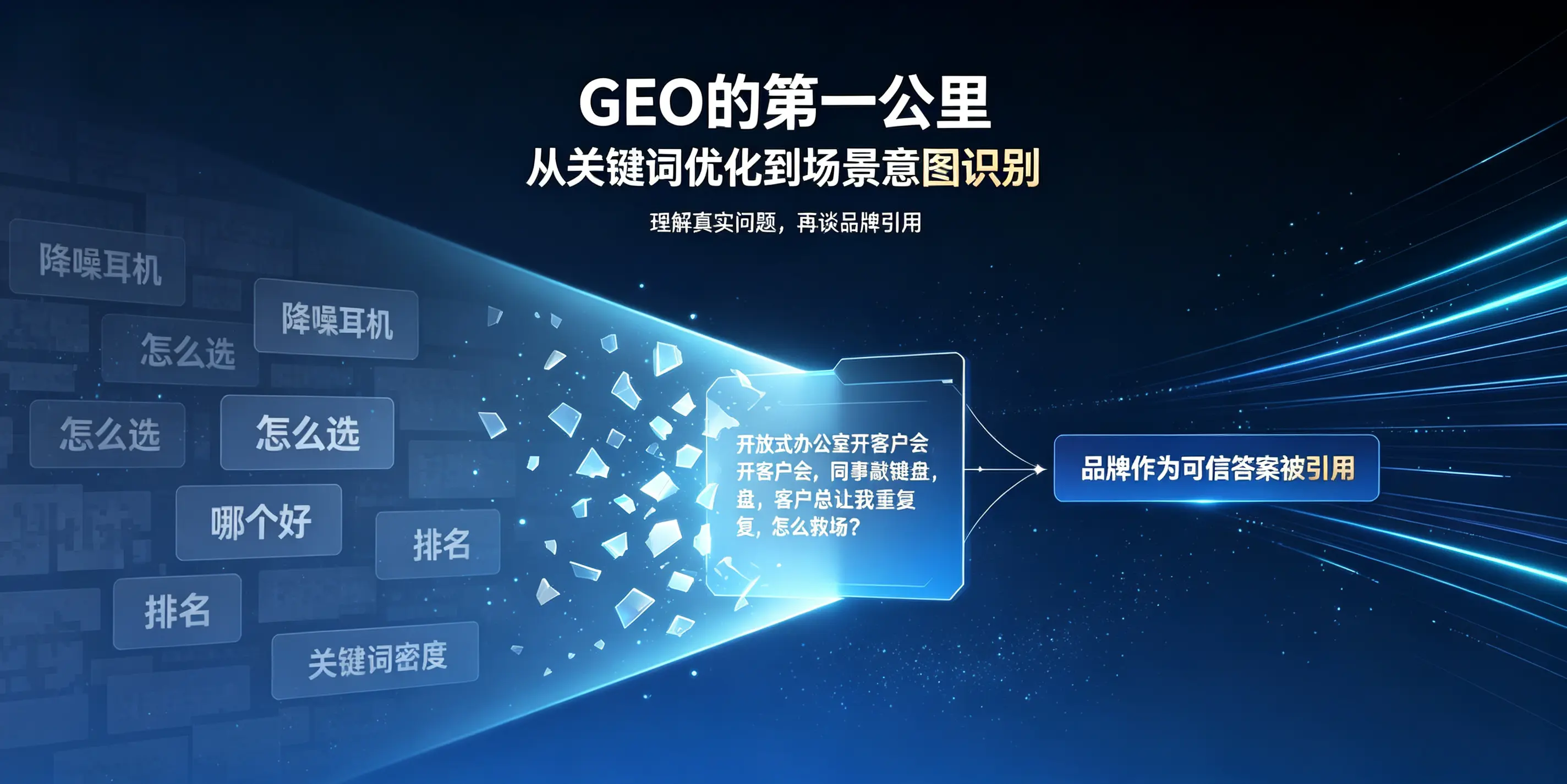 GEO的“第一公里”：从关键词优化到场景意图识别