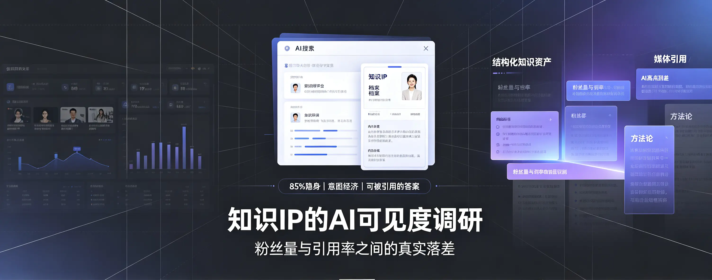 知识IP的AI可见度调研：粉丝量与引用率之间的真实落差