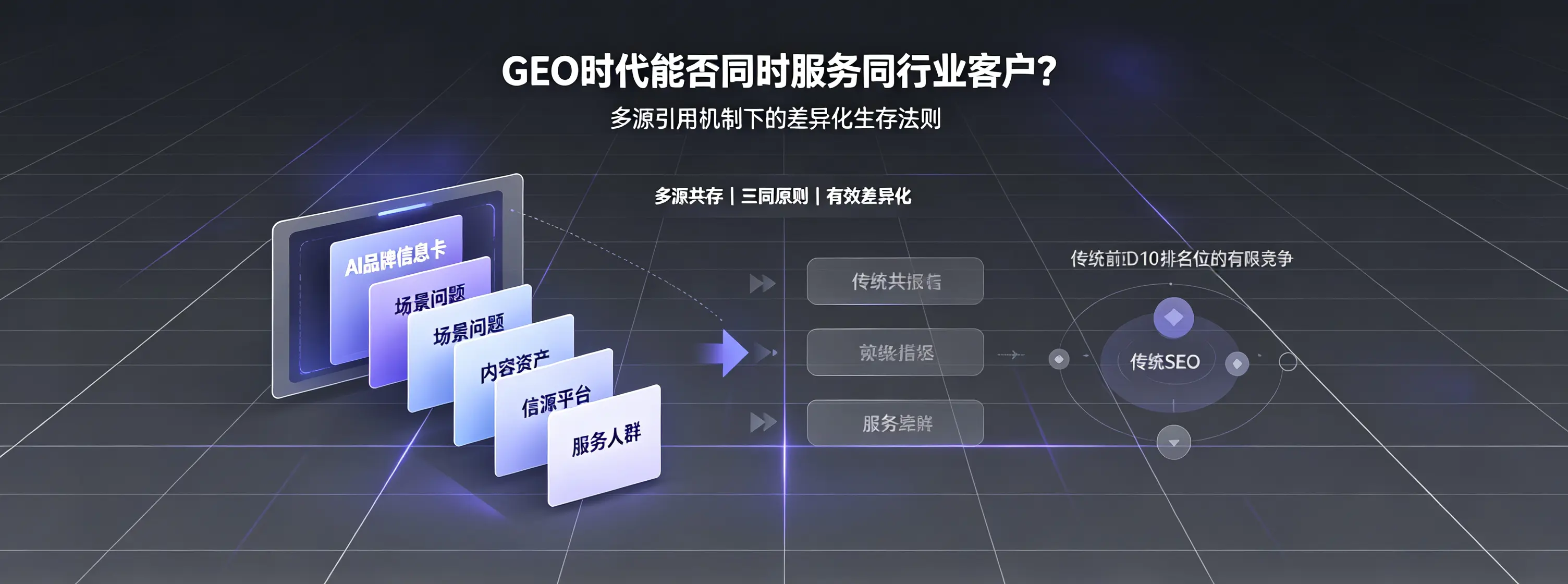 GEO时代能否同时服务同行业客户？——多源引用机制下的差异化生存法则